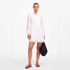 Madewell Women's Pintucked Eyelet Mini Dress
